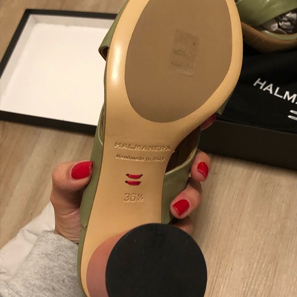 NWT Halmanera Block Sandals ASO Amal Clooney - Picture 5 of 7